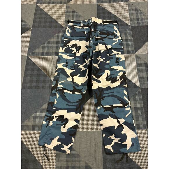 Vintage 90s Official Marines Navy Blue Tiger Camo Artic Paratrooper Pants Men XL - Picture 2 of 6